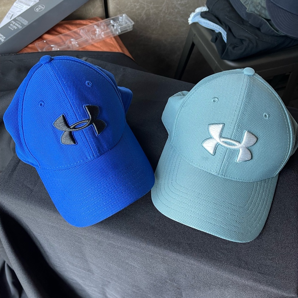Under Armour Black and Blue Caps